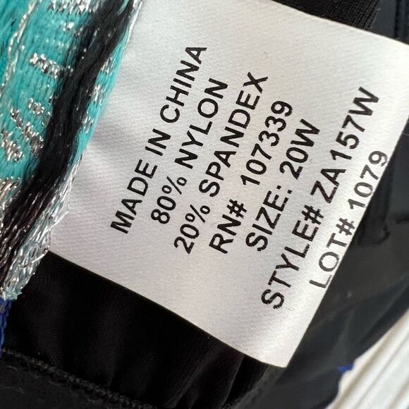 Sea & Sand Blue Paint Asymmetrical Wrap Swimdress - Picture 7 of 14